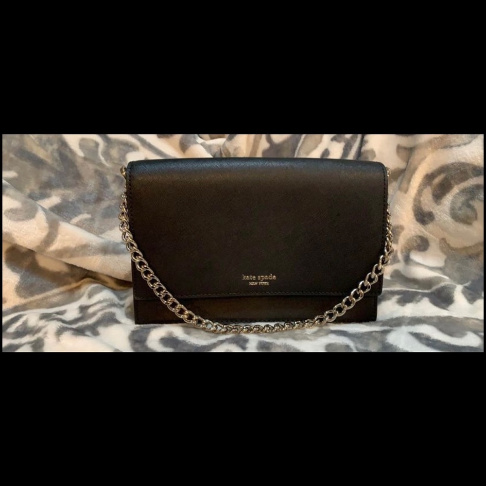 Kate Spade evening bag w. chain strap,long crossbody strap, brand new with tags